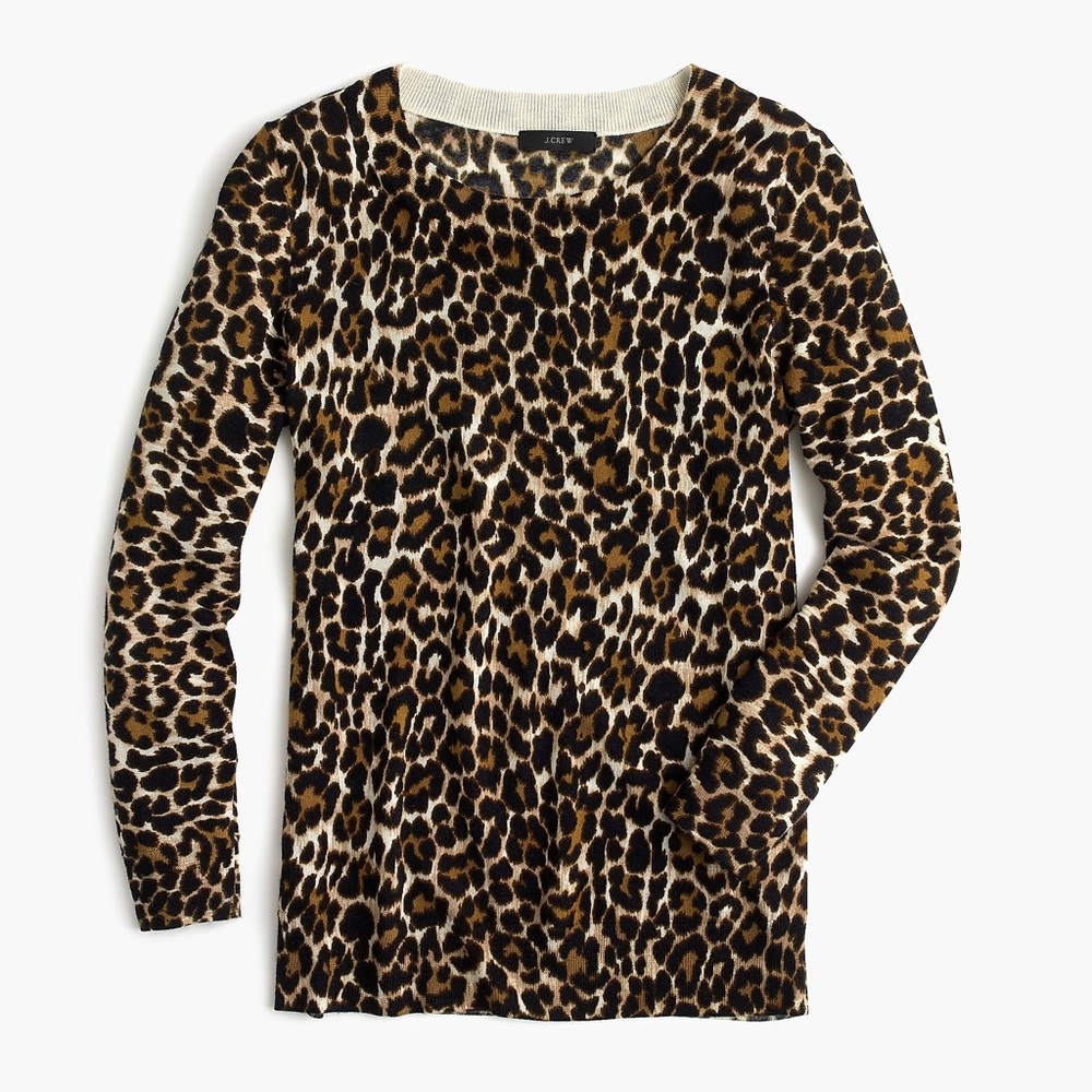 Jcrew factory leopard sweater - Picture 1 of 5